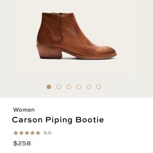 Frye Carson piping bootie 7.5